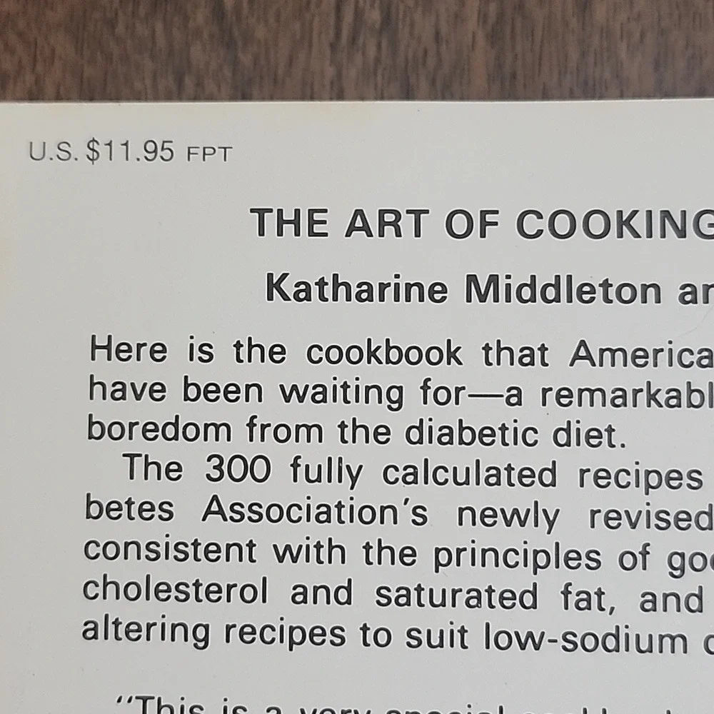 The Art of Cooking for the Diabetic byKatherine Middleton and Mary Abbott Hess‎